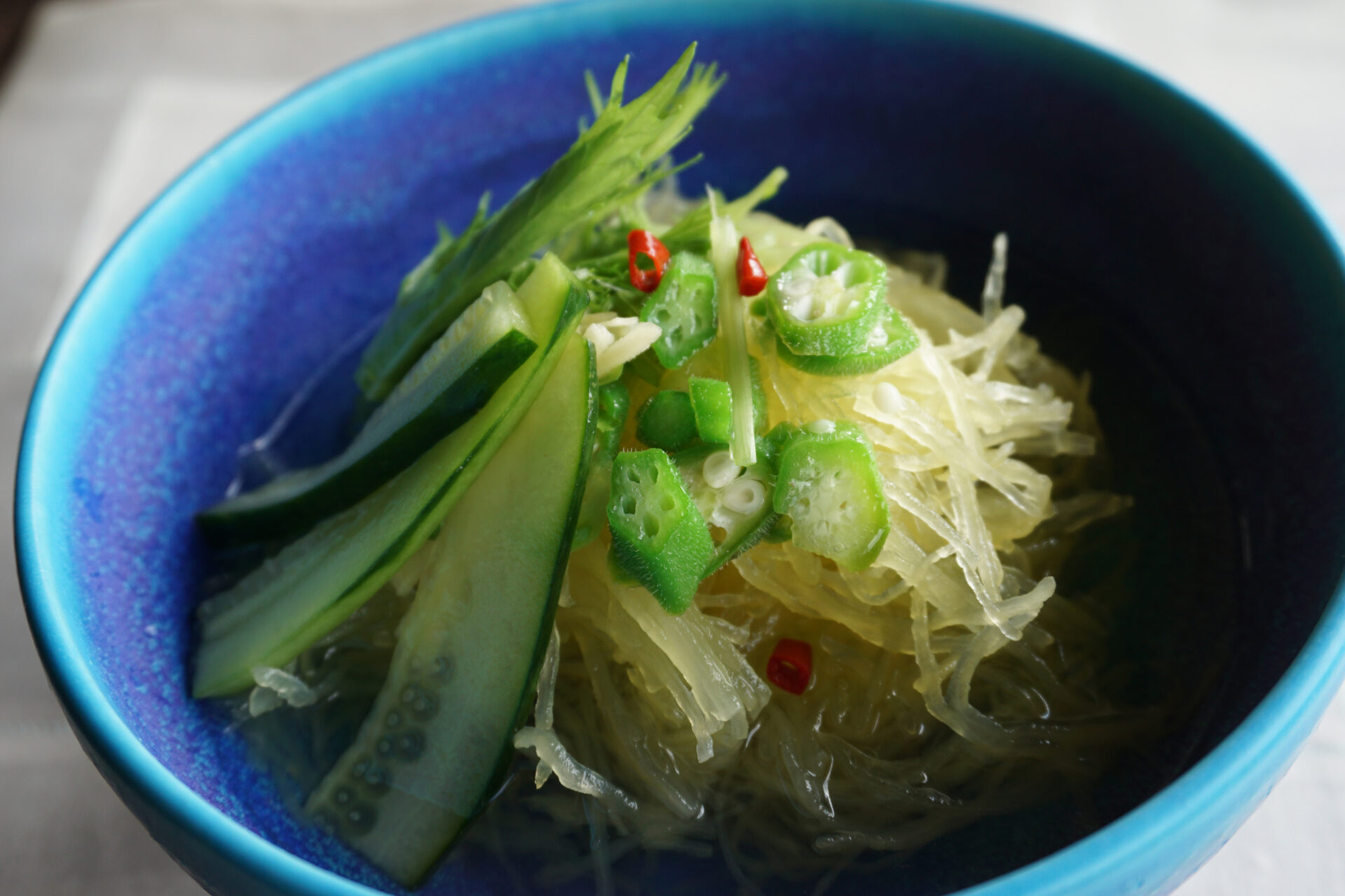 糸ウリの冷麺