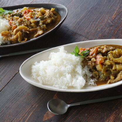 にがうりと豚肉のカレー