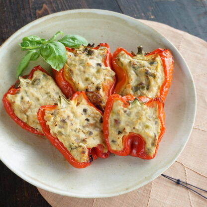 赤いパプリカのファルシ