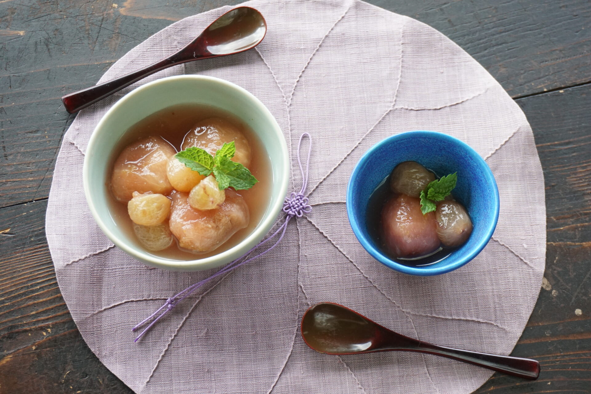 葡萄とイチジクのコンポート