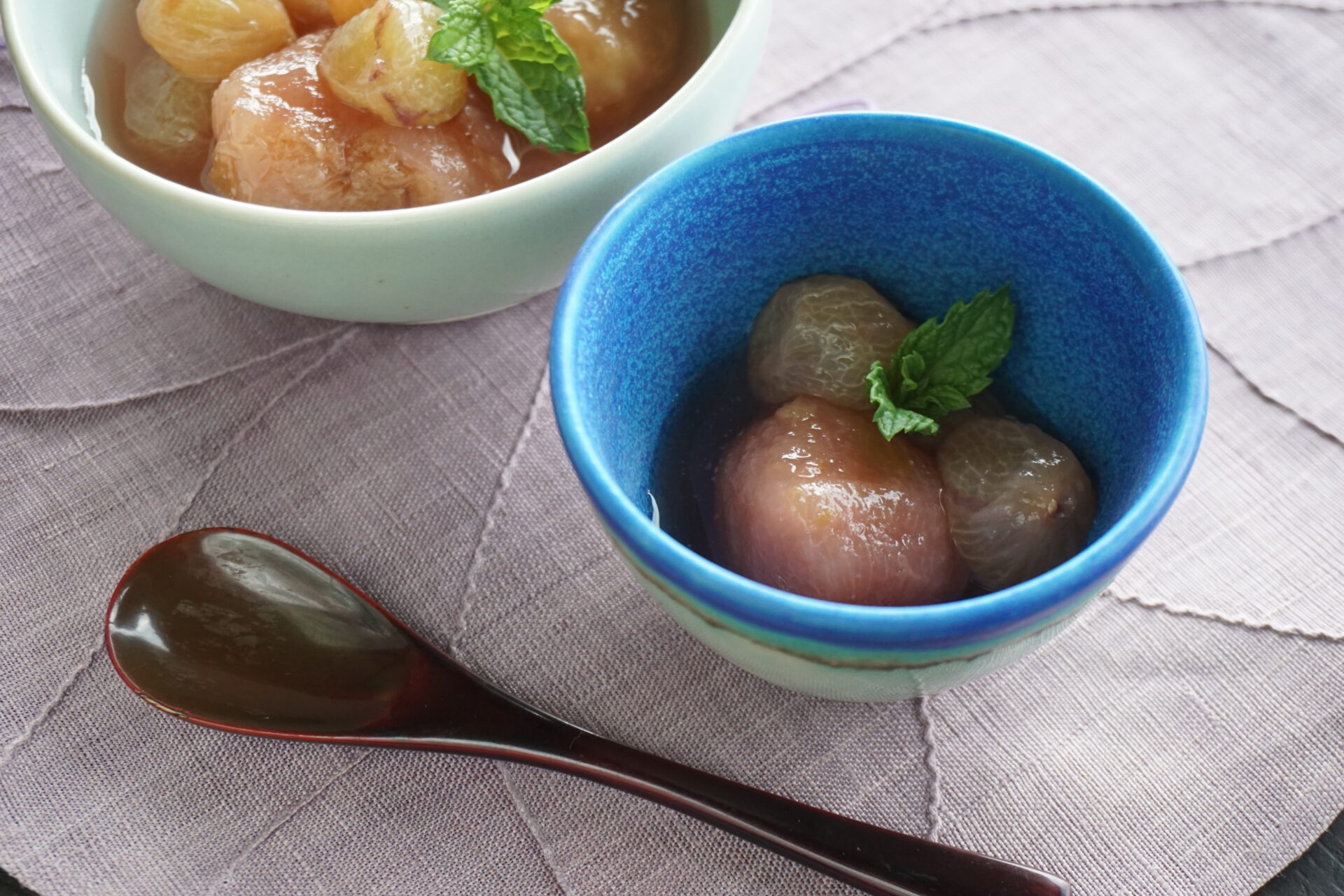 葡萄とイチジクのコンポート