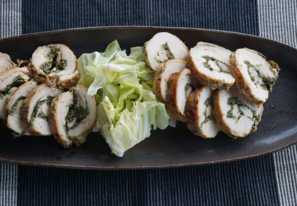 鶏肉のグリーンペーストロール