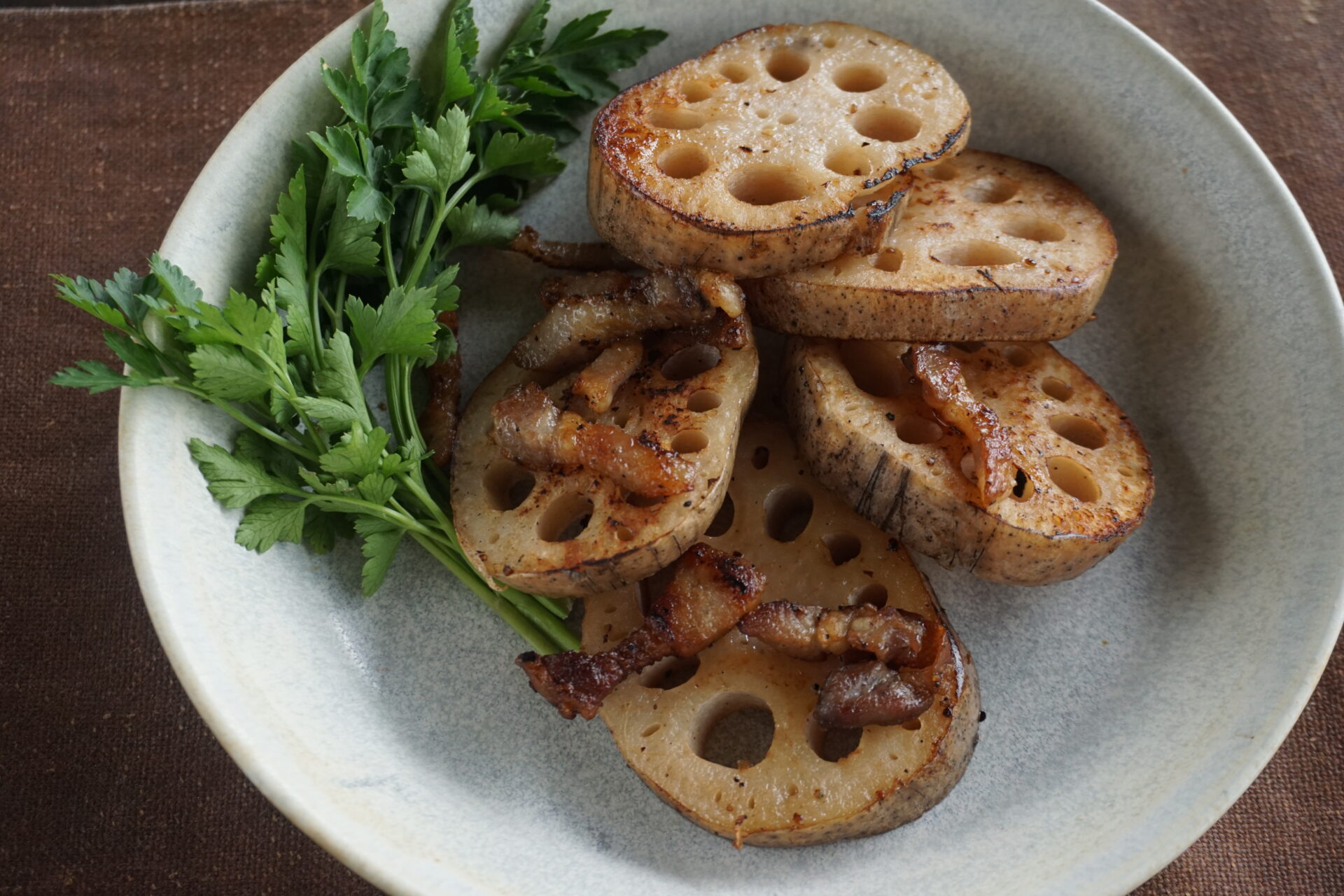 蓮根ステーキは