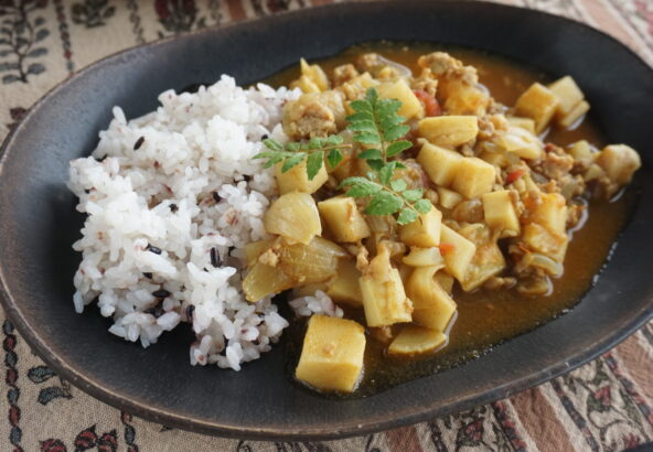 筍と新玉ねぎのカレー